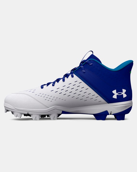 Men's UA Leadoff Mid RM Baseball Cleats in Blue image number 1